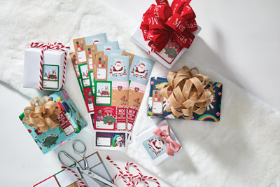 Holiday Sticker Labels, Set of 84